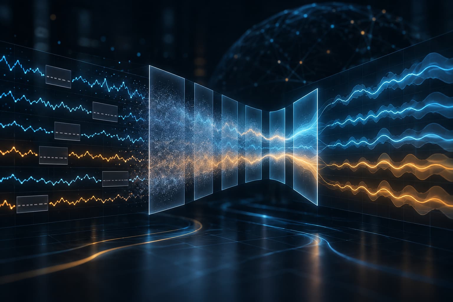 Une diffusion résiduelle reconstruit des observations manquantes dans une série.