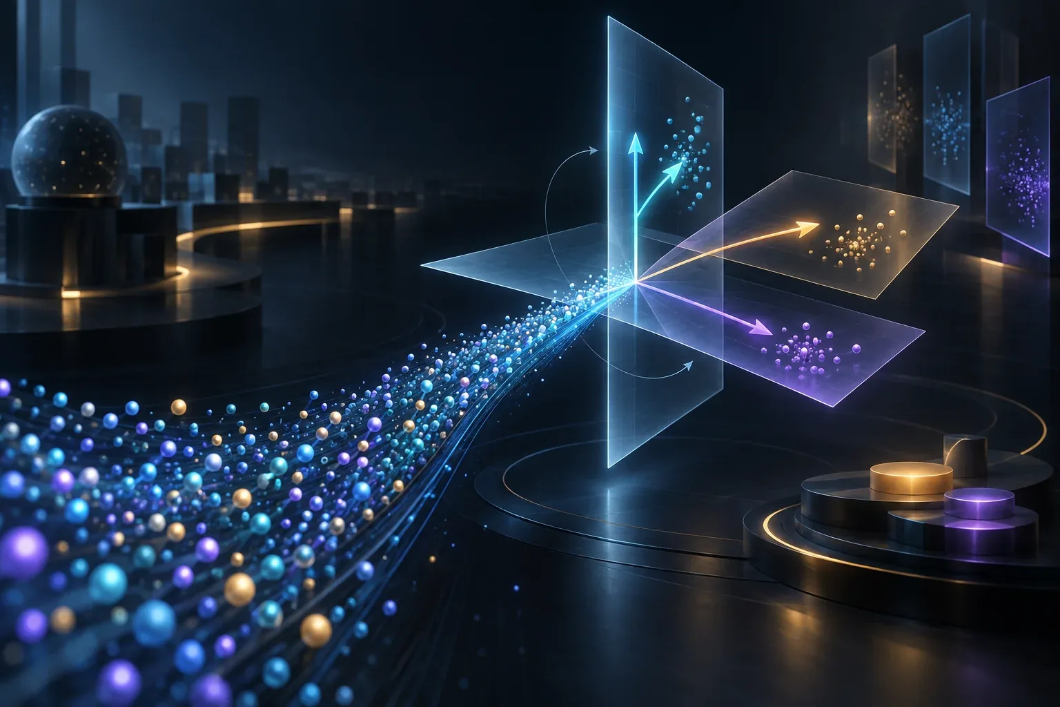 Une base spectrale est comparée selon sa précision, sa fidélité et son coût.