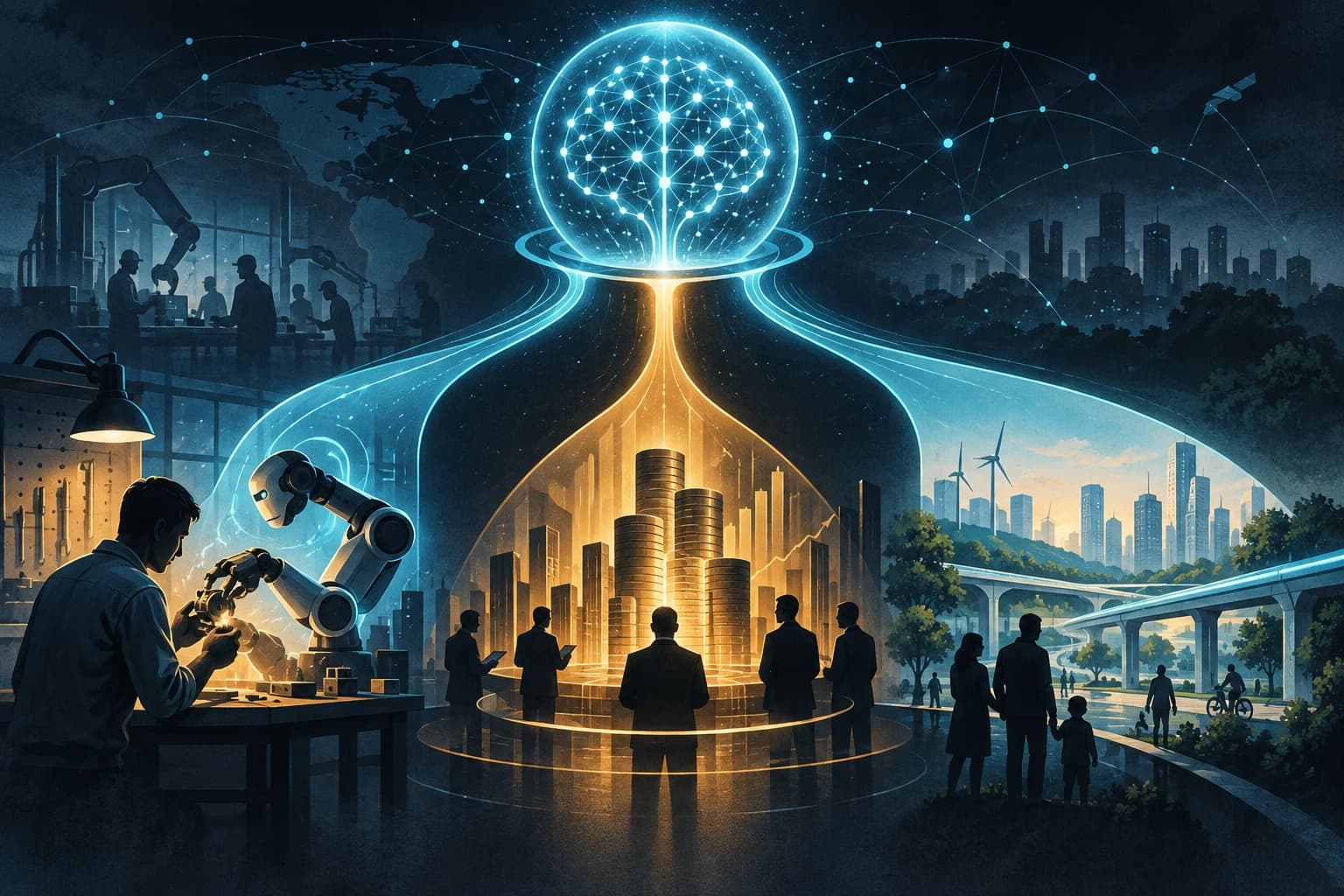 L’intelligence artificielle redistribue des capacités de production entre outils, capital et infrastructures.