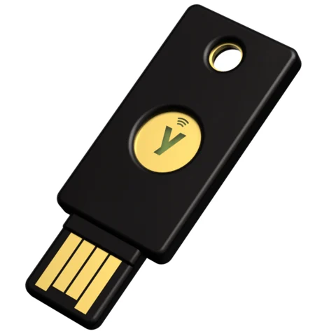 Security Key NFC by Yubico, clé noire à connecteur USB-A