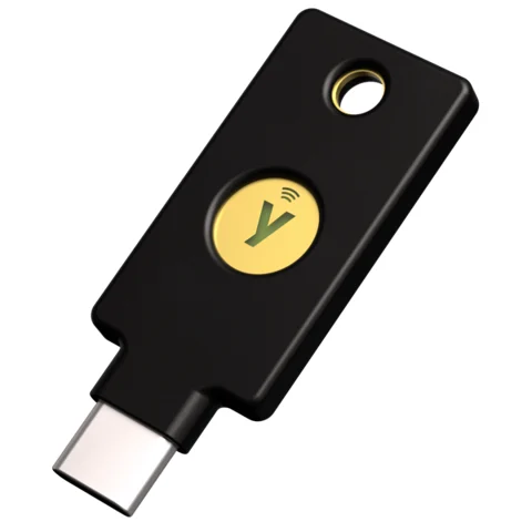 YubiKey 5C NFC, clé noire à connecteur USB-C